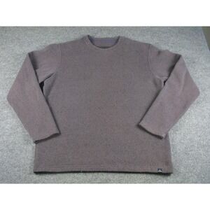 Prana Men Fleece Pullover Sweatshirt Long Sleeve Gray Casual Outdoor Med #1985